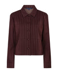 Jacket Punta Pinstripe Burgund