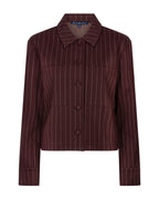 Jacket Punta Pinstripe Burgund