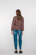 Ruffled Waistband Jeans