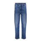 Ruffled Waistband Jeans