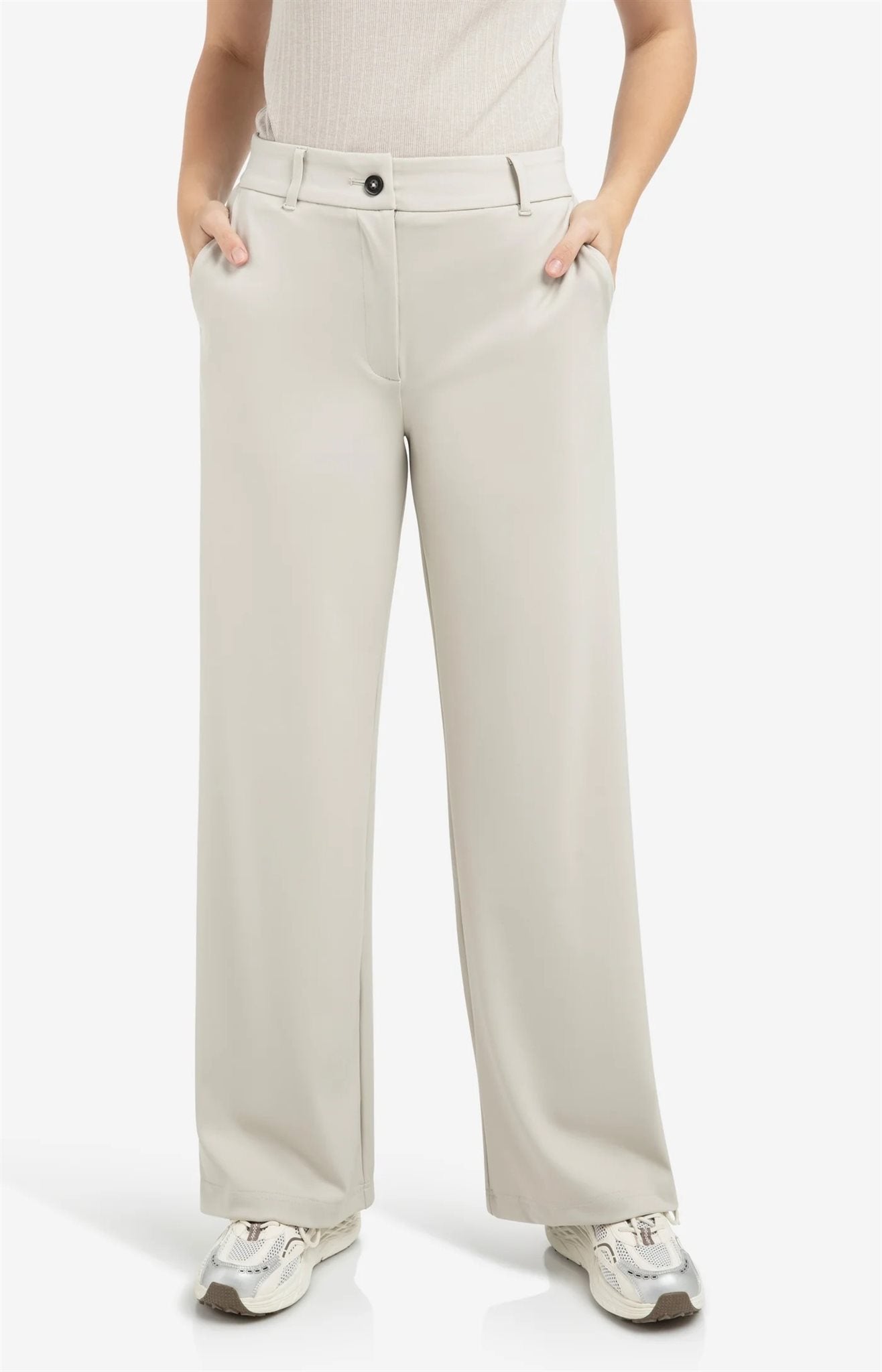 Jersey Broek met Wijde Pijpen