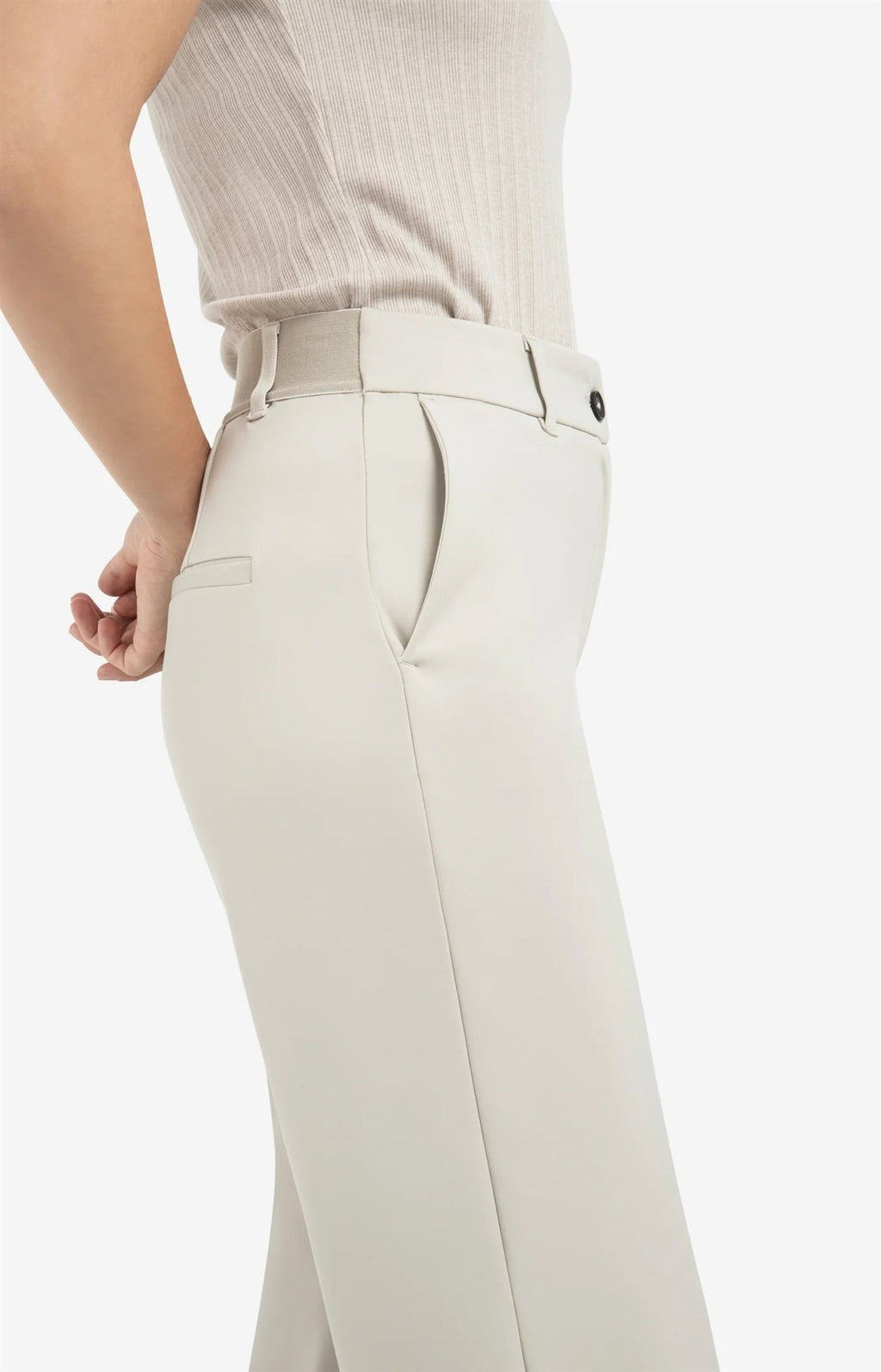 Jersey Broek met Wijde Pijpen