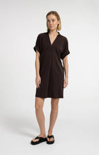 Jersey Jurk met Pofmouwen