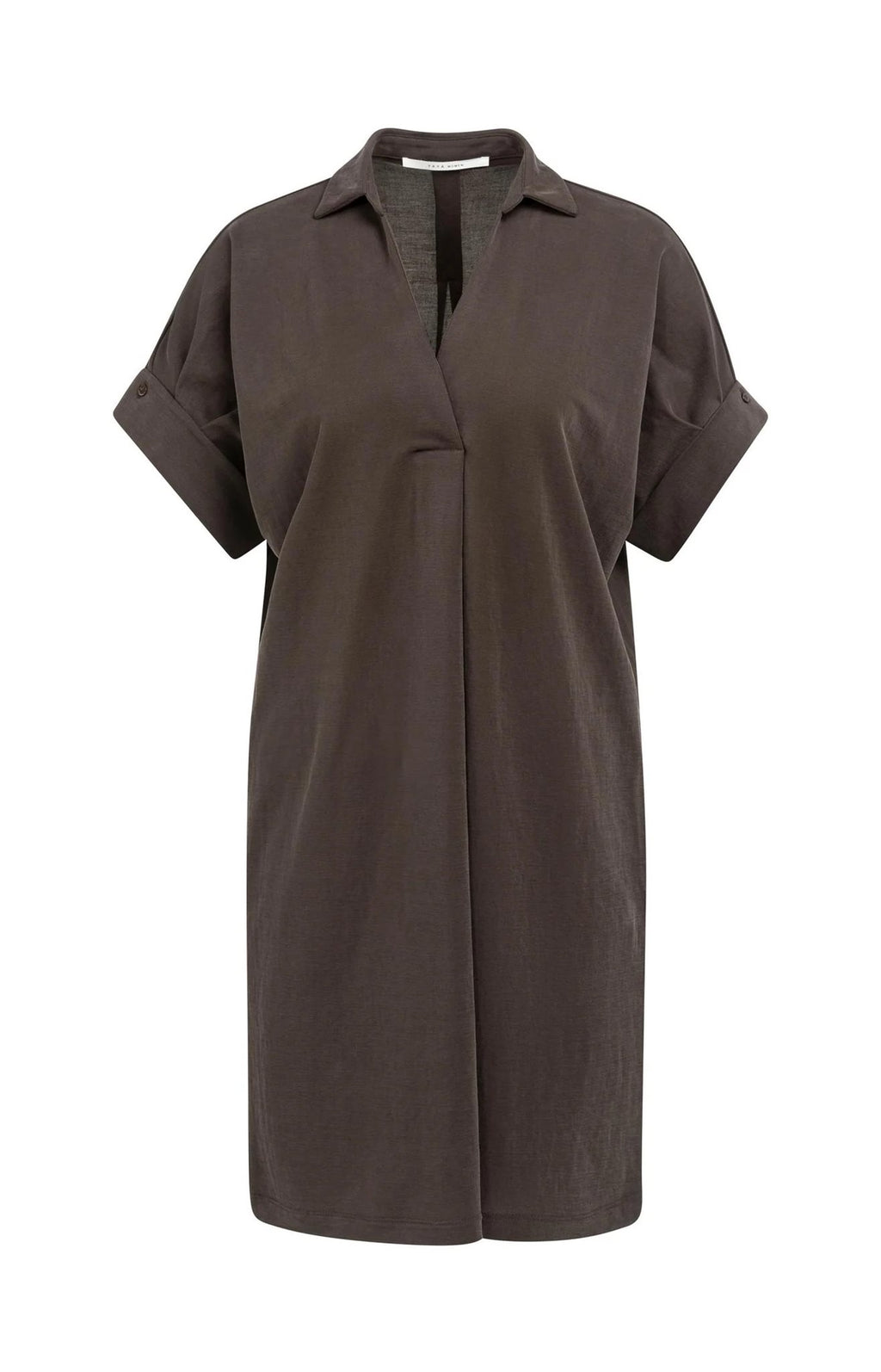 Jersey Jurk met Pofmouwen