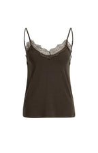 Jersey Singlet met Kanten Rand
