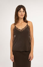 Jersey Singlet met Kanten Rand