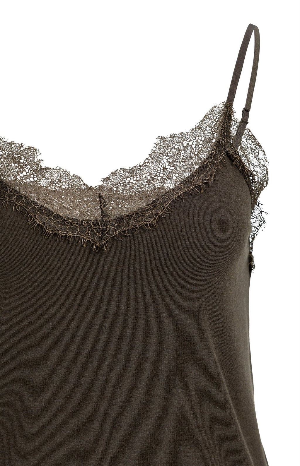 Jersey Singlet met Kanten Rand