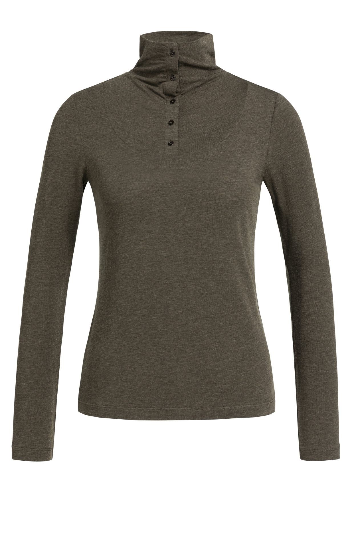 Jersey Top met Hoge Hals