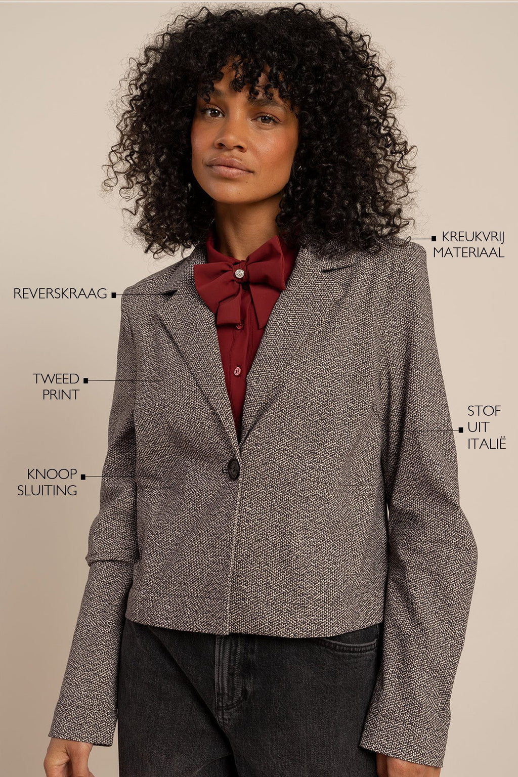 Jorine Tweed Look Jacket