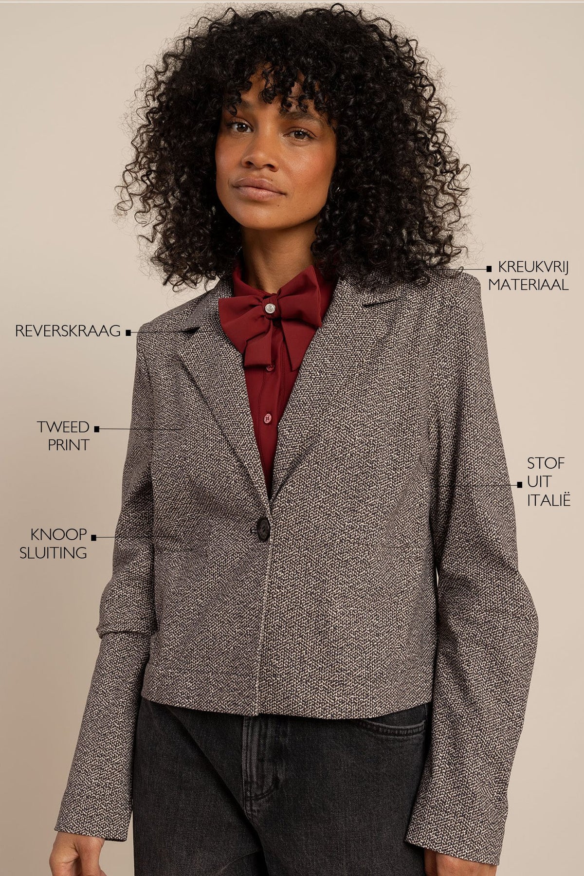 Jorine Tweed Look Jacket