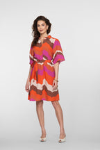 Jurk met Wave Print