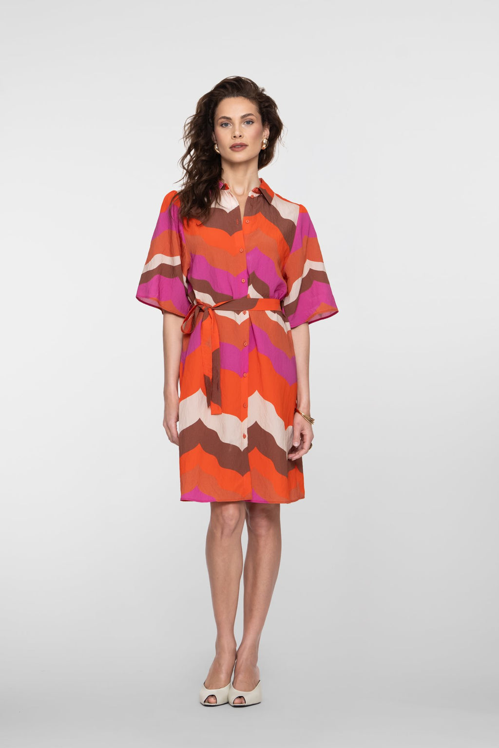 Jurk met Wave Print