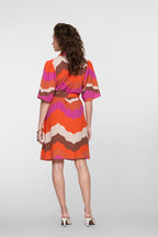 Jurk met Wave Print