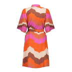 Jurk met Wave Print