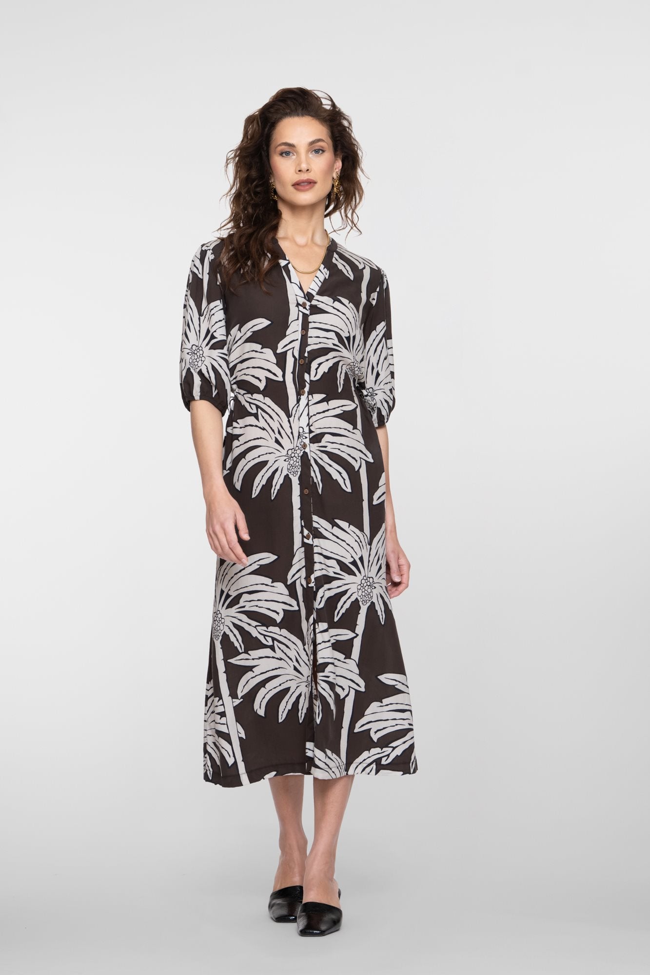 Maxi Jurk met Palmprint