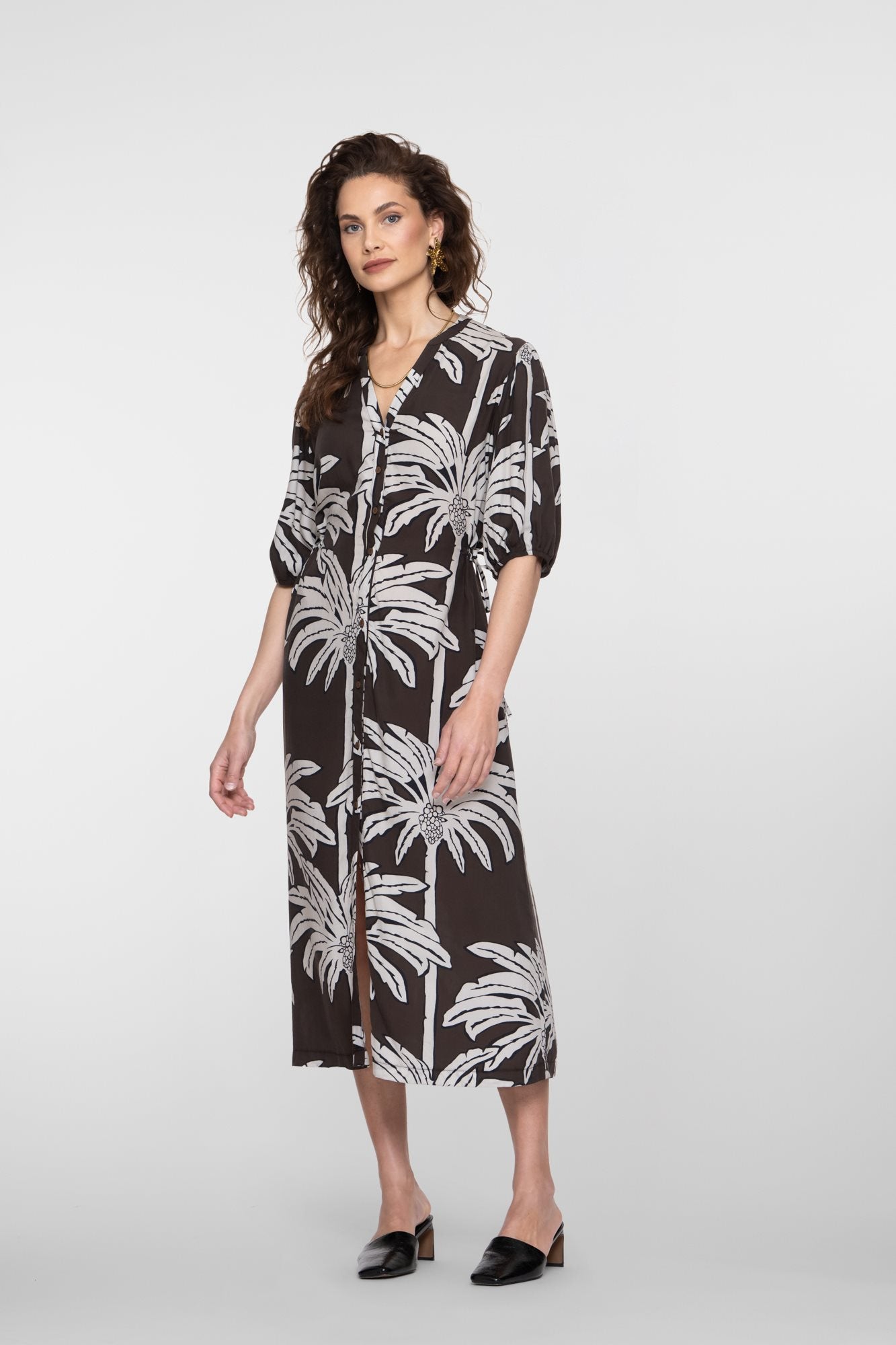 Maxi Jurk met Palmprint