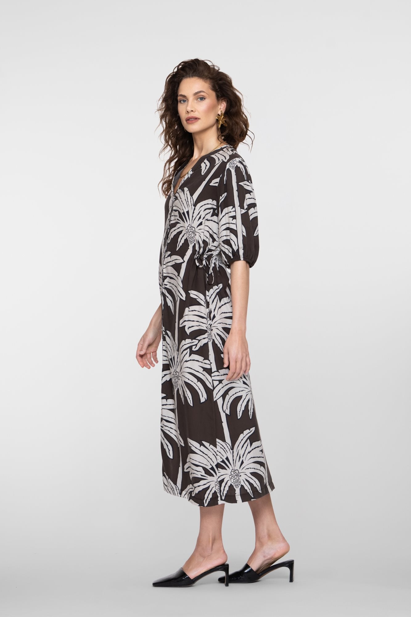 Maxi Jurk met Palmprint