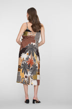 Midi Jurk met Grafische Print