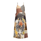 Midi Jurk met Grafische Print