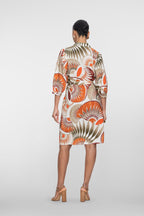 Jurk met Bladprint