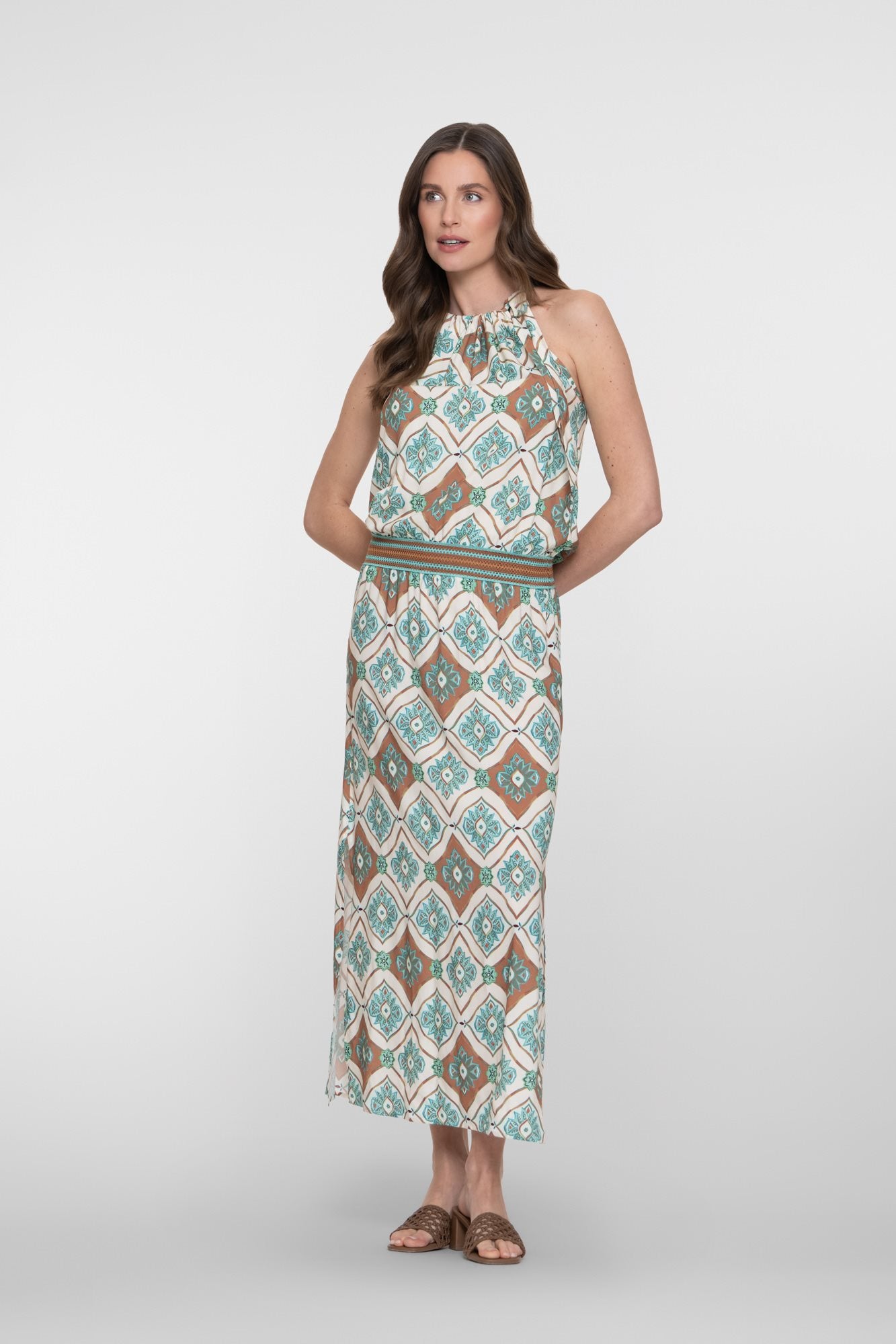 Maxi Jurk met Grafische Print