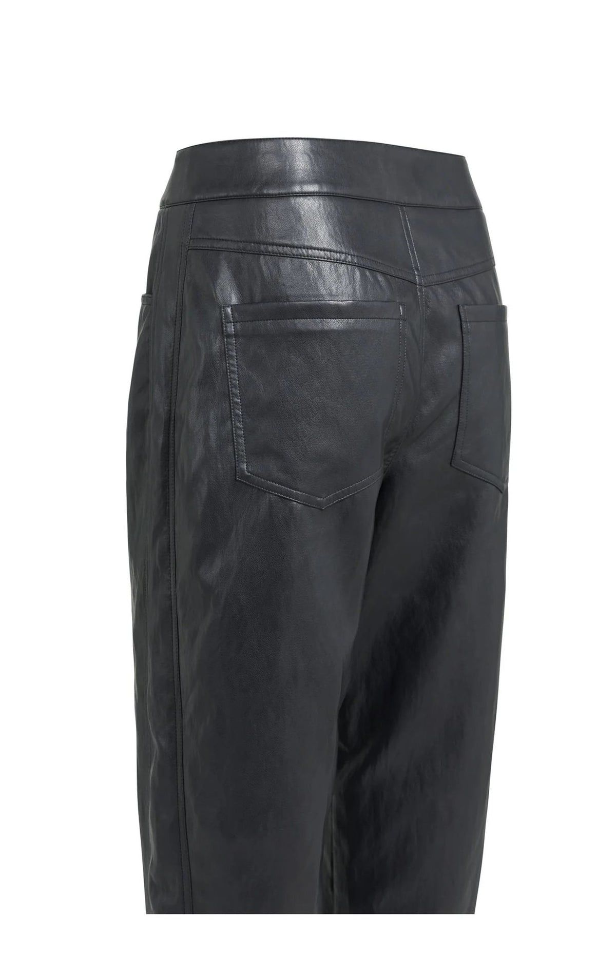 Kunstleren Broek met Siernaden