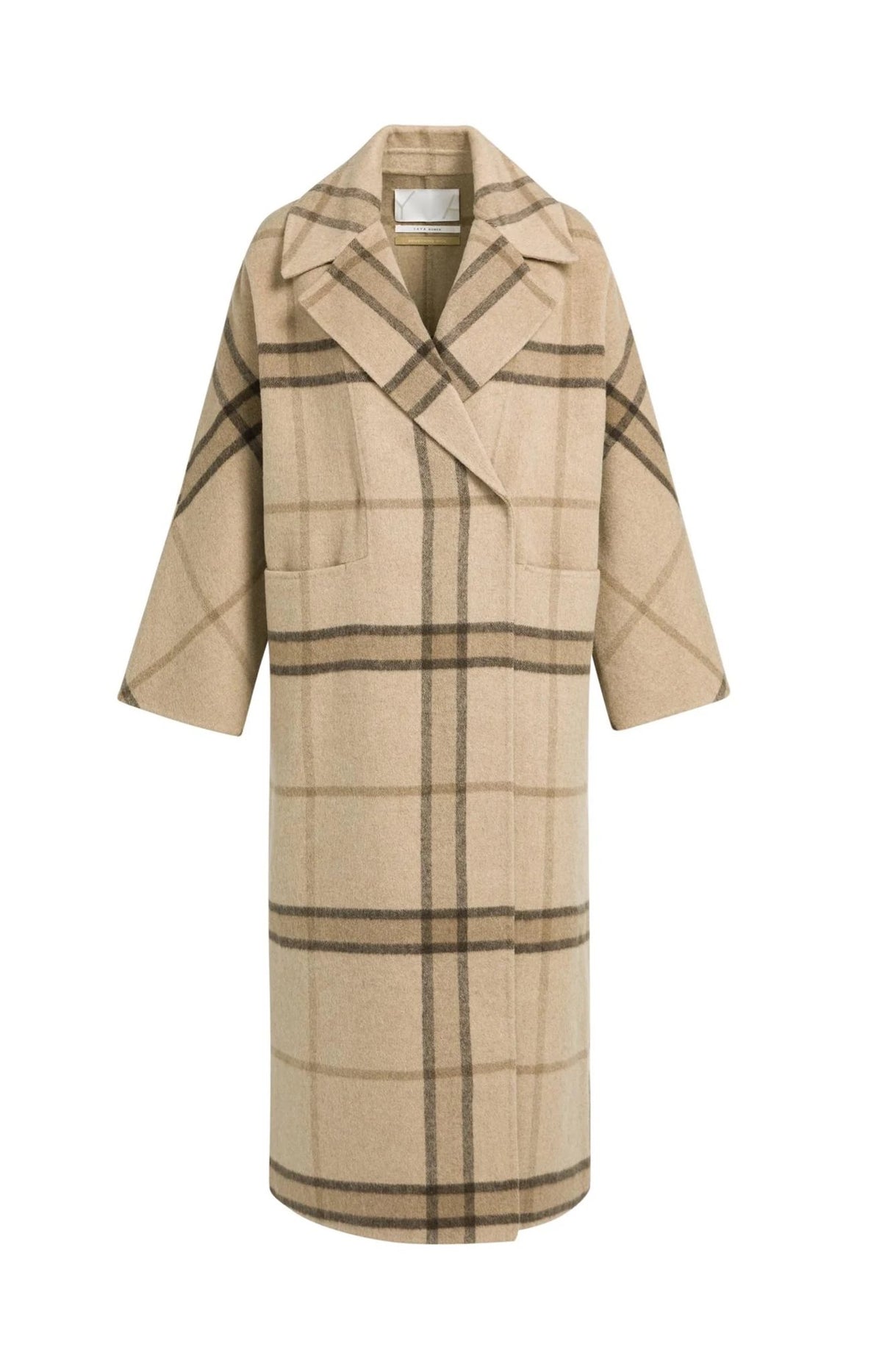 Lange Geruite Jas van Wolmix