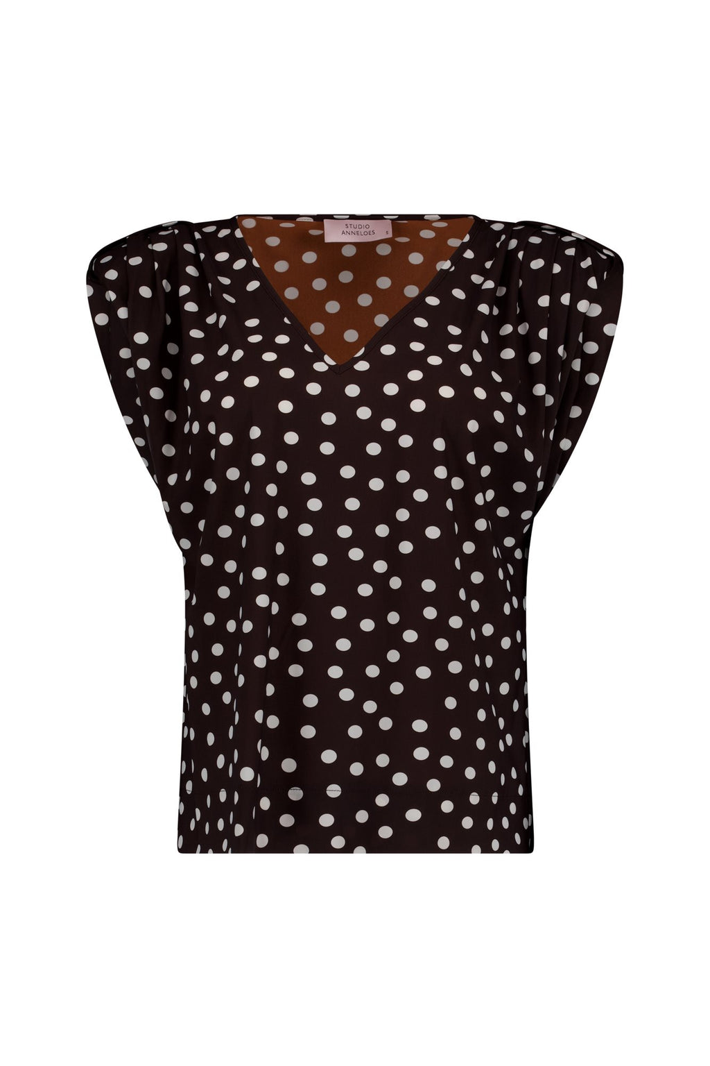 Leone Dot Vneck Top