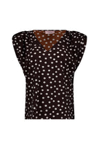 Leone Dot Vneck Top