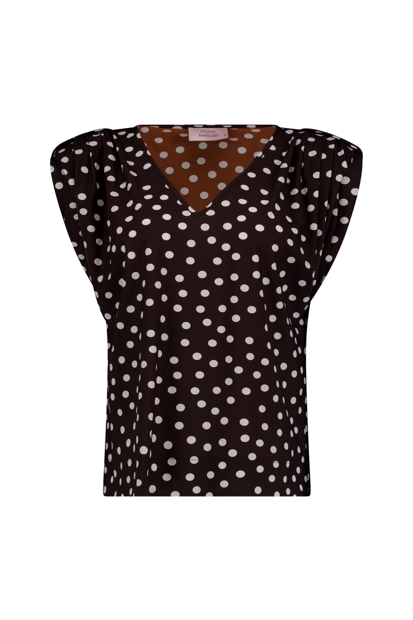 Leone Dot Vneck Top