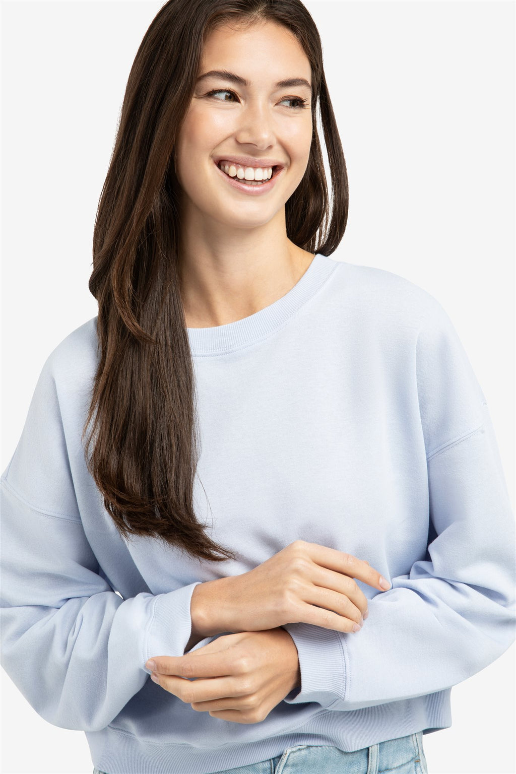 Lichte Sweater met Ronde Hals