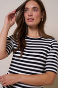 Luna Stripe Short slv Pullover