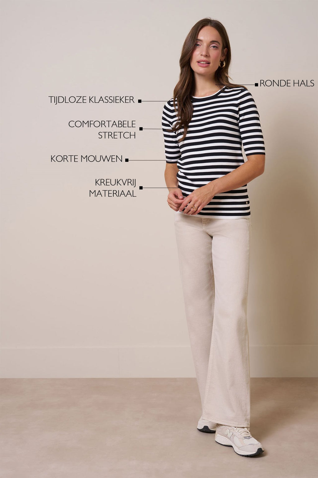Luna Stripe Short slv Pullover
