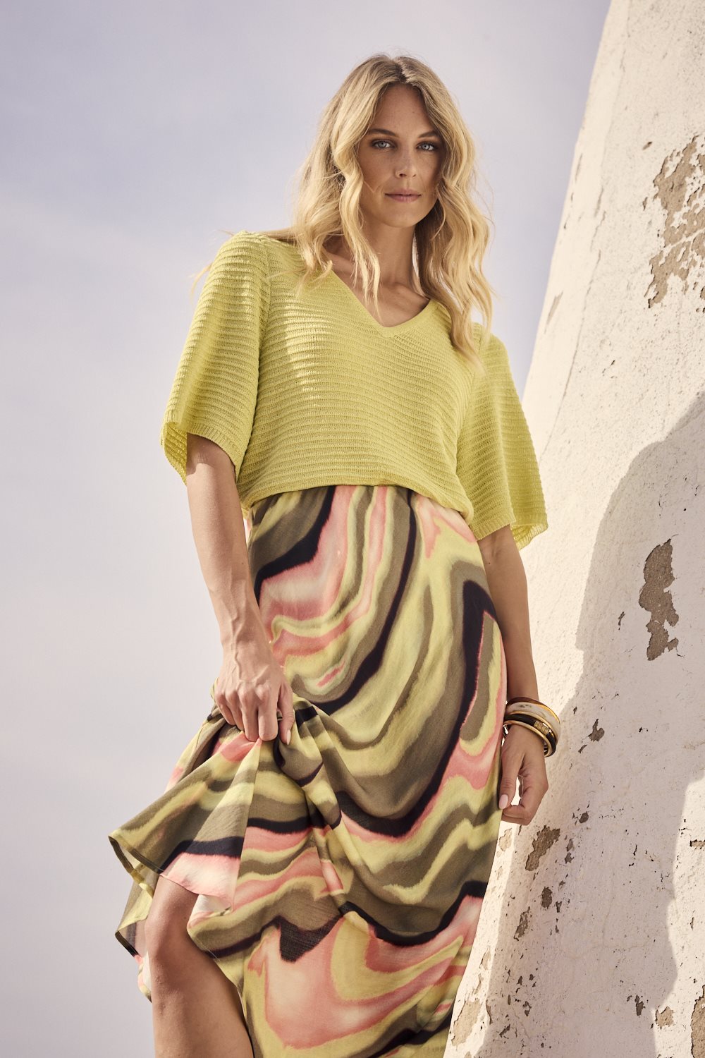 Maxi Skirt Sunset Desert