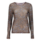Mesh Top met Bloemenprint