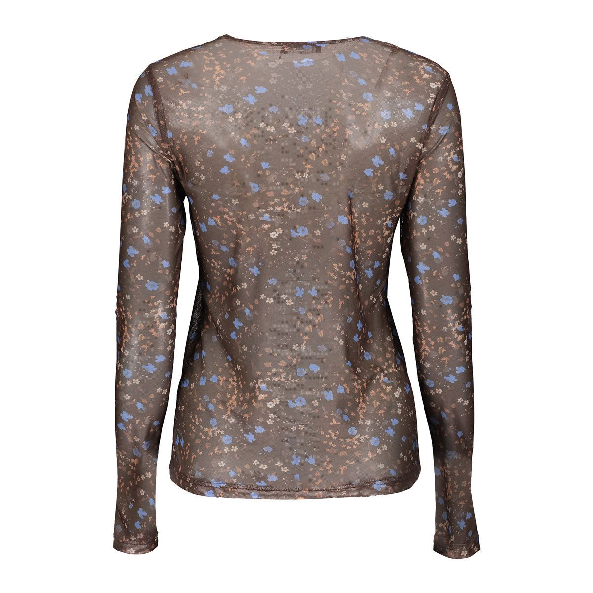 Mesh Top met Bloemenprint