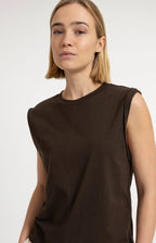 Mouwloze Top met Mouwdetails