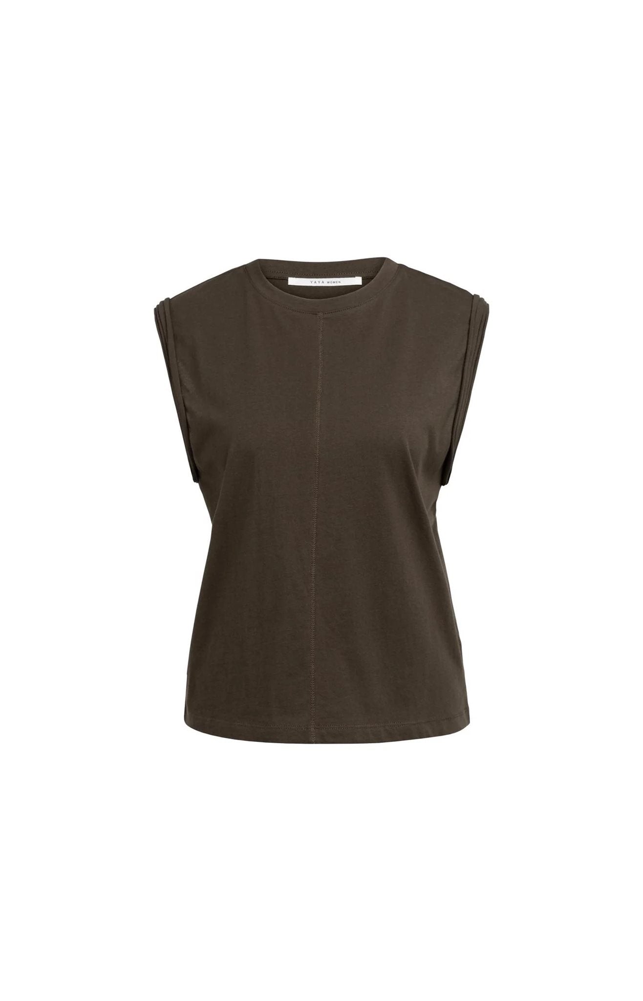 Mouwloze Top met Mouwdetails