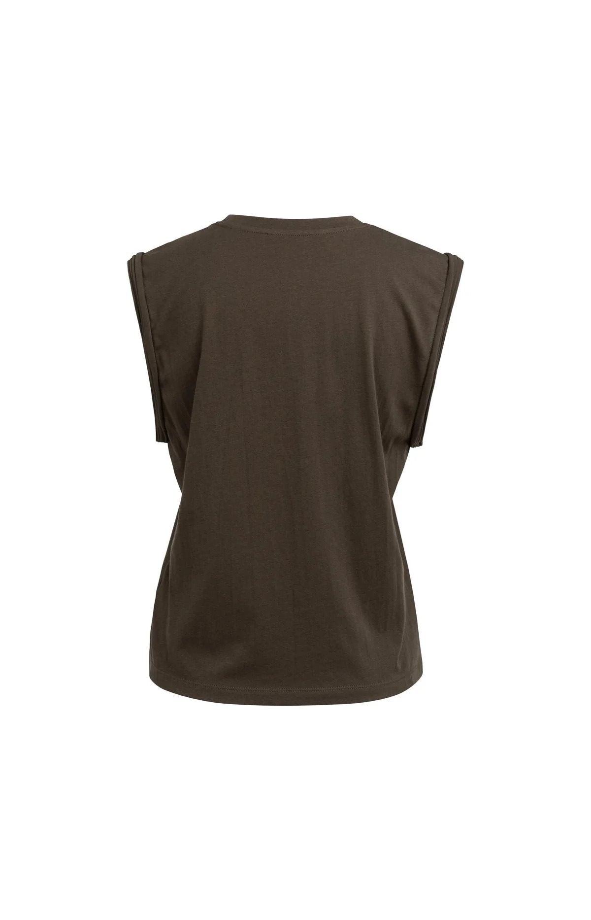 Mouwloze Top met Mouwdetails