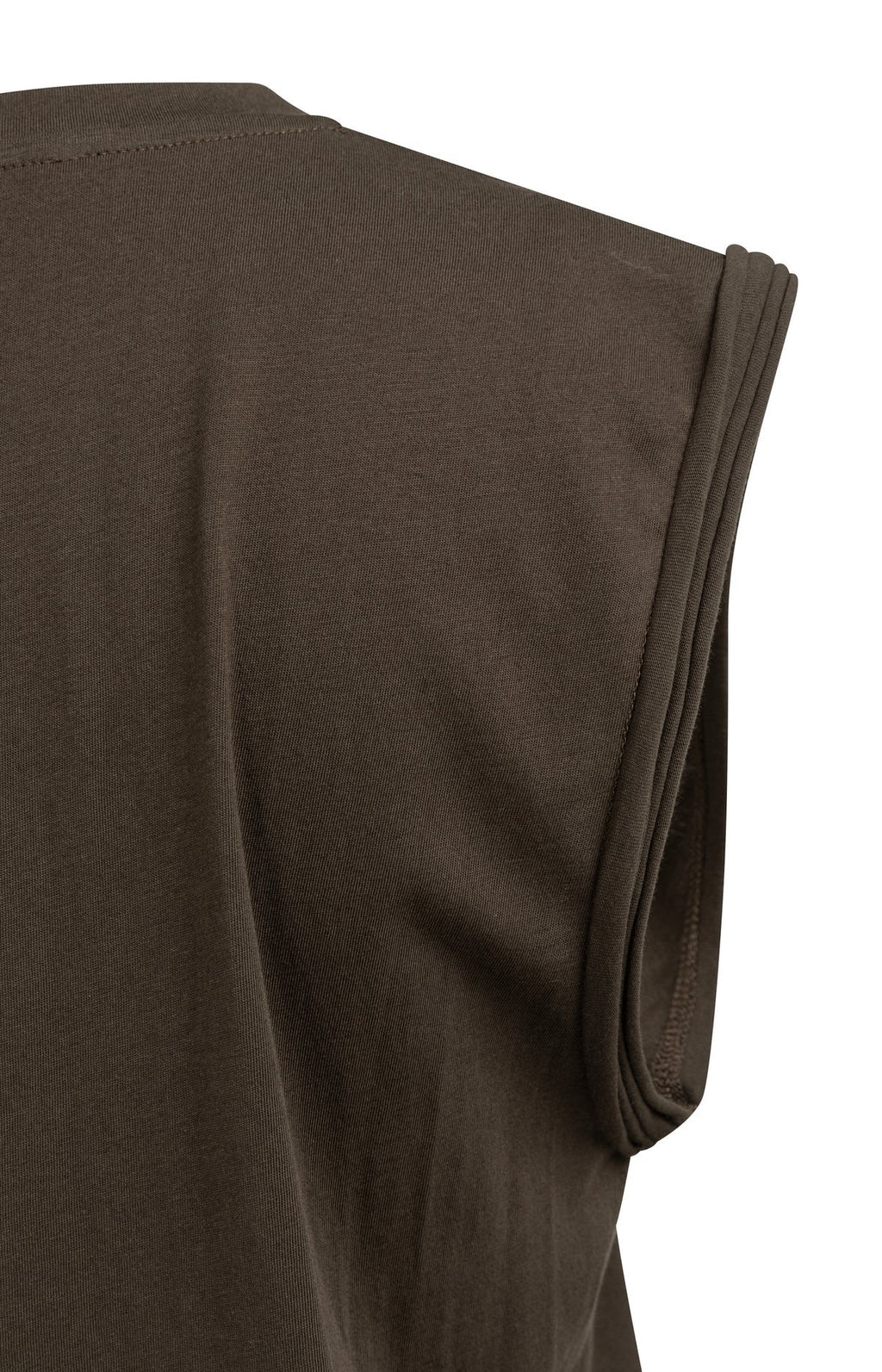 Mouwloze Top met Mouwdetails