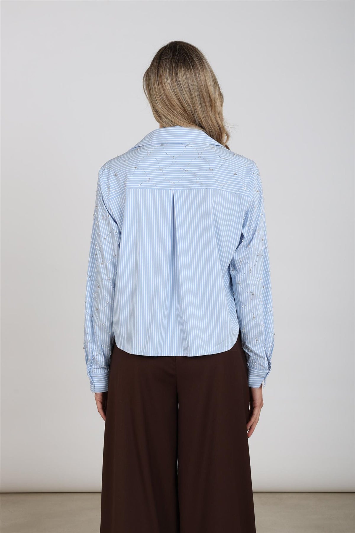 Nowi Blouse Stripe Stones