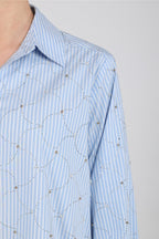 Nowi Blouse Stripe Stones