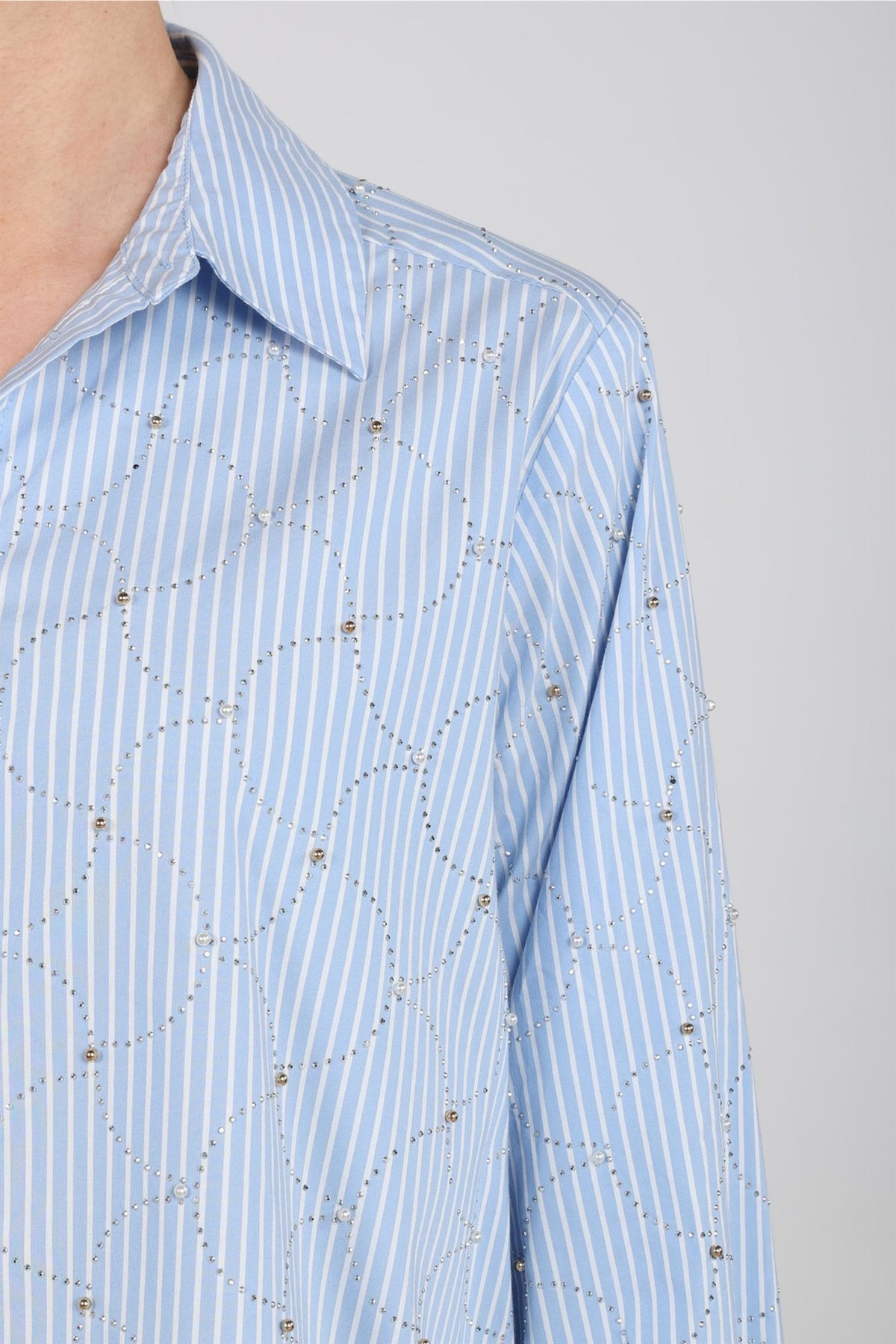 Nowi Blouse Stripe Stones