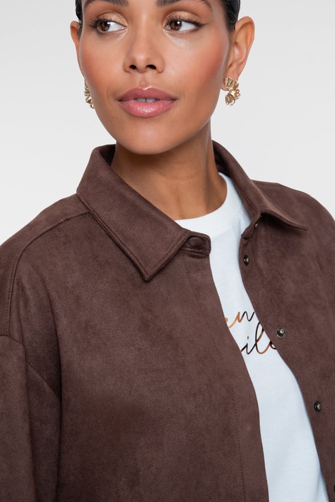 Overshirt Suède-look