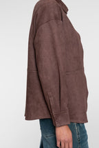 Overshirt Suède-look