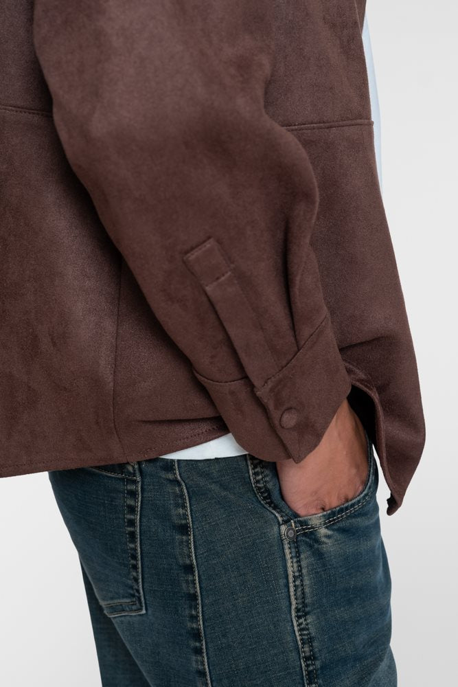 Overshirt Suède-look