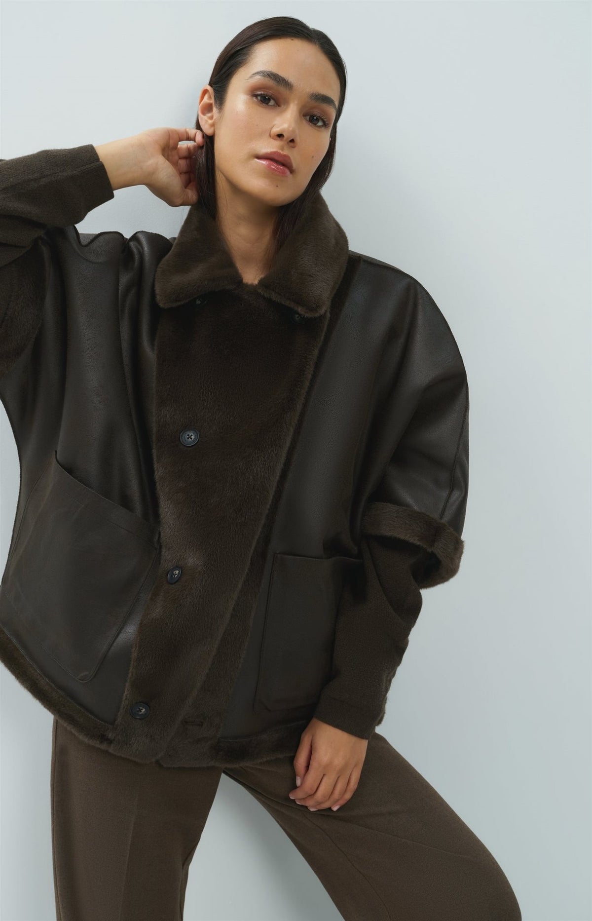 Oversized Omkeerbare Jas
