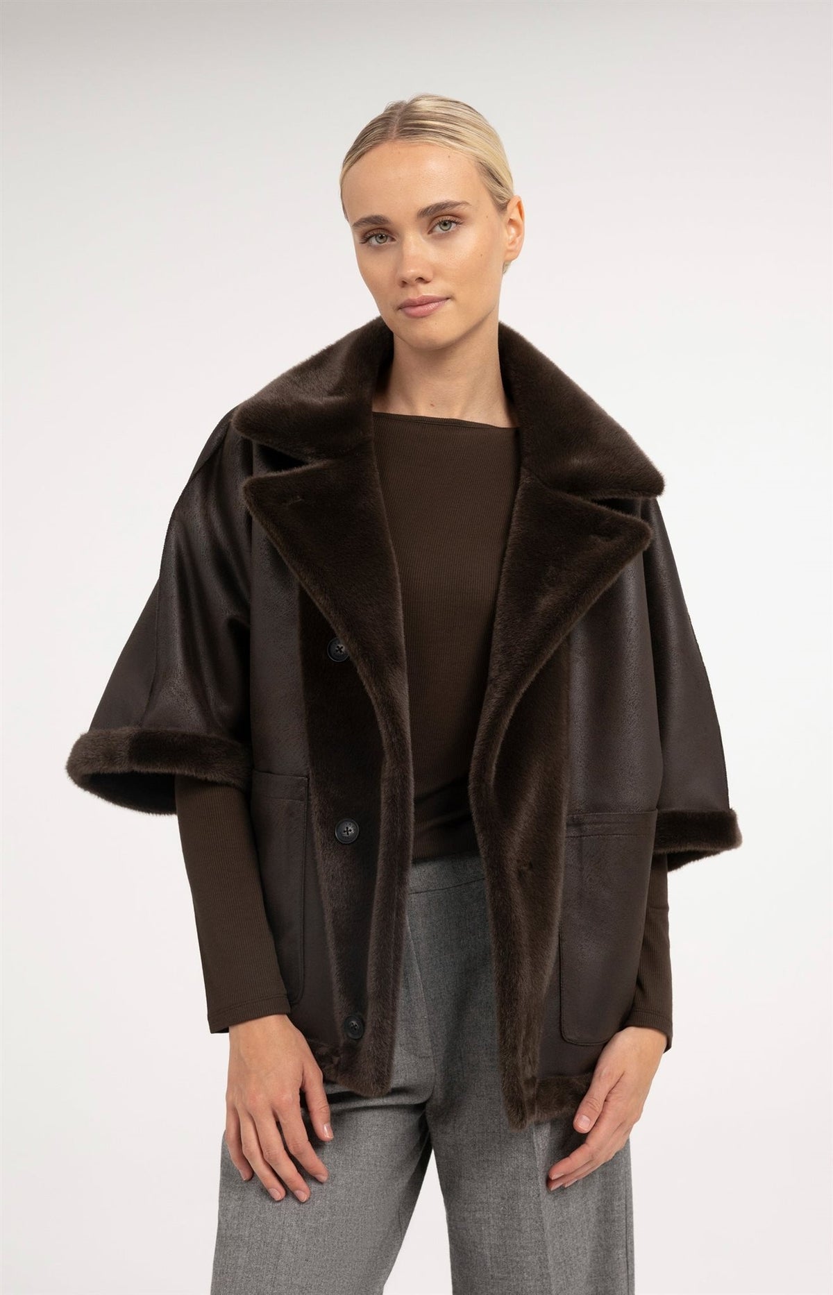 Oversized Omkeerbare Jas
