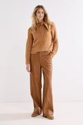PU Trousers Pintuck