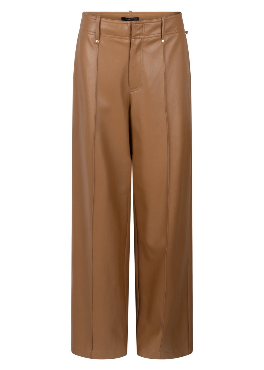 PU Trousers Pintuck